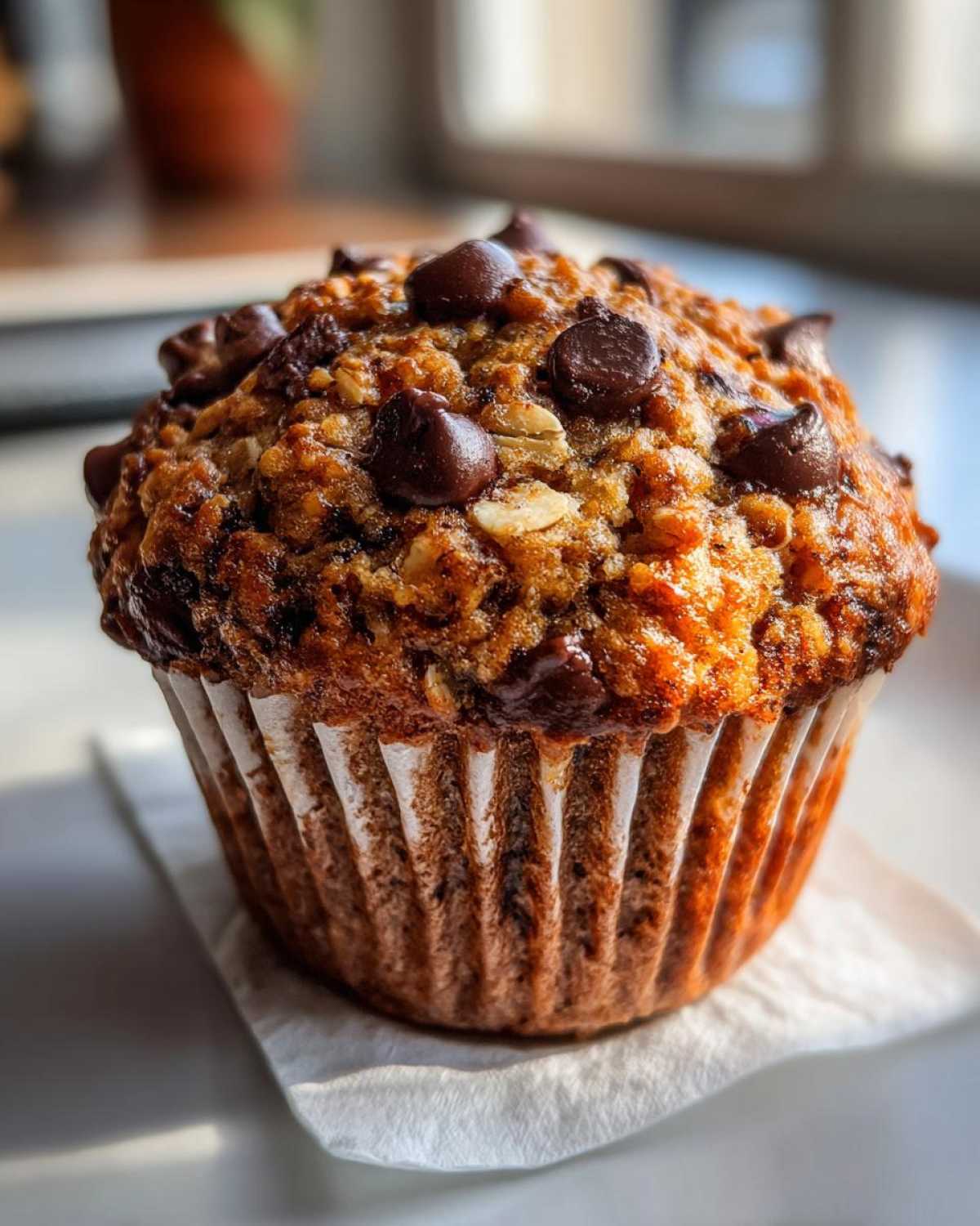 Oatmeal Chocolate Chip Breakfast Muffins - detail 2