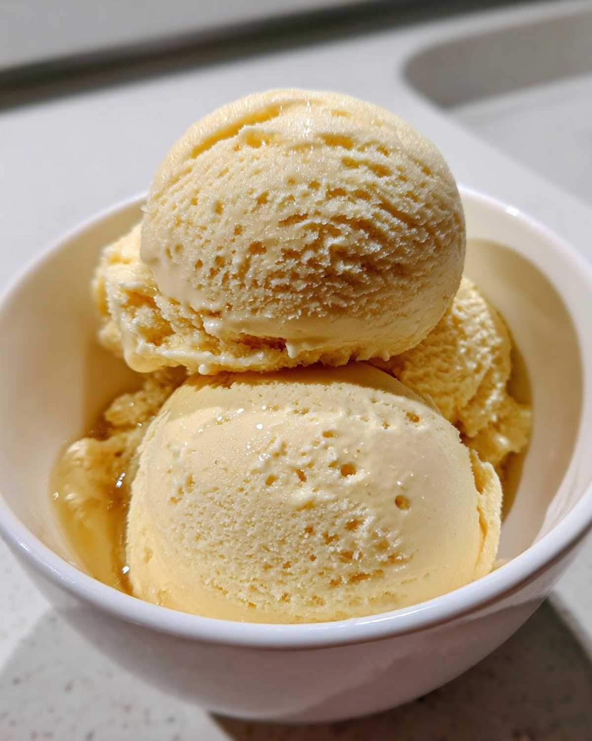 Olive Oil Ice Cream (Creamy & Unexpected) - detail 1