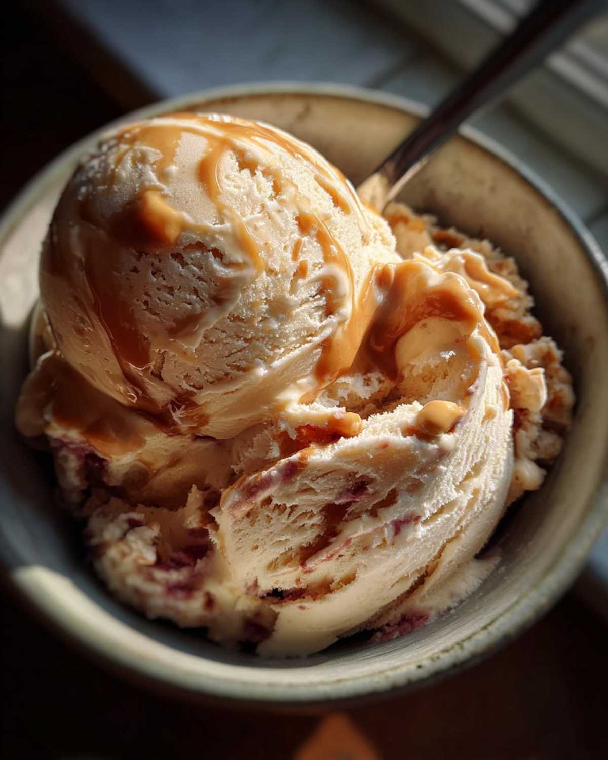 Peanut Butter and Jelly Ice Cream - detail 1