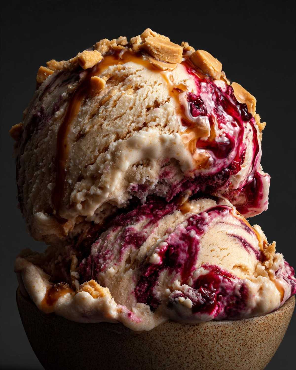 Peanut Butter and Jelly Ice Cream - detail 2