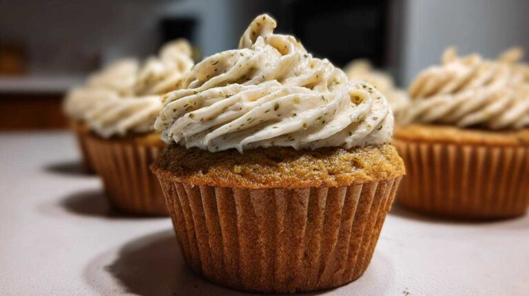 Pickle Cupcakes with Maple Frosting