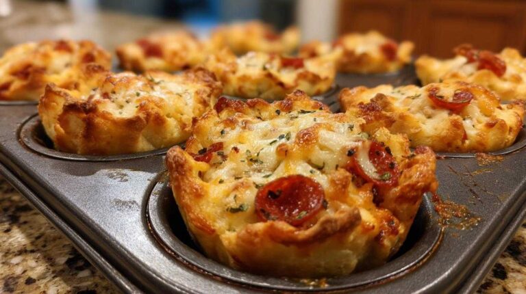 Pizza Cupcakes (Savory Pizza Muffins)