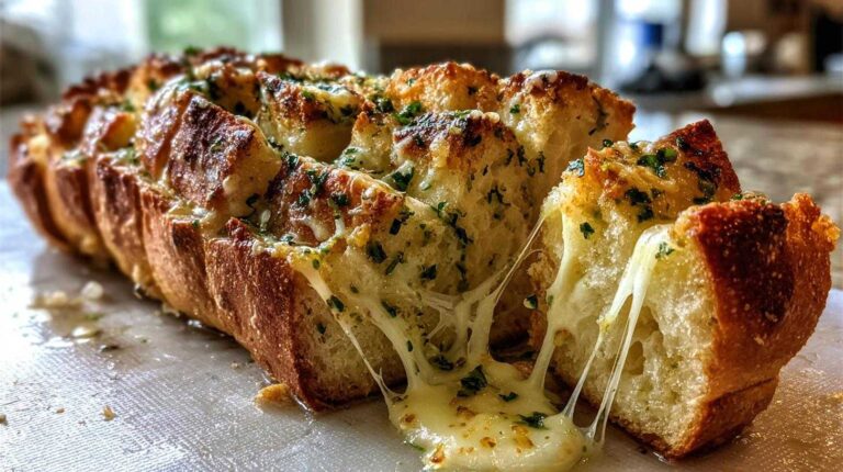 Pull-Apart Garlic Cheese Bread (with a Twist)