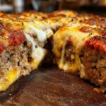 Pull-Apart Pizza Meatloaf (Stuffed with Cheese)