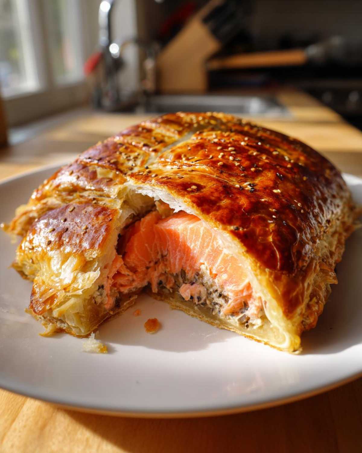Salmon Wellington (Puff Pastry) - detail 1