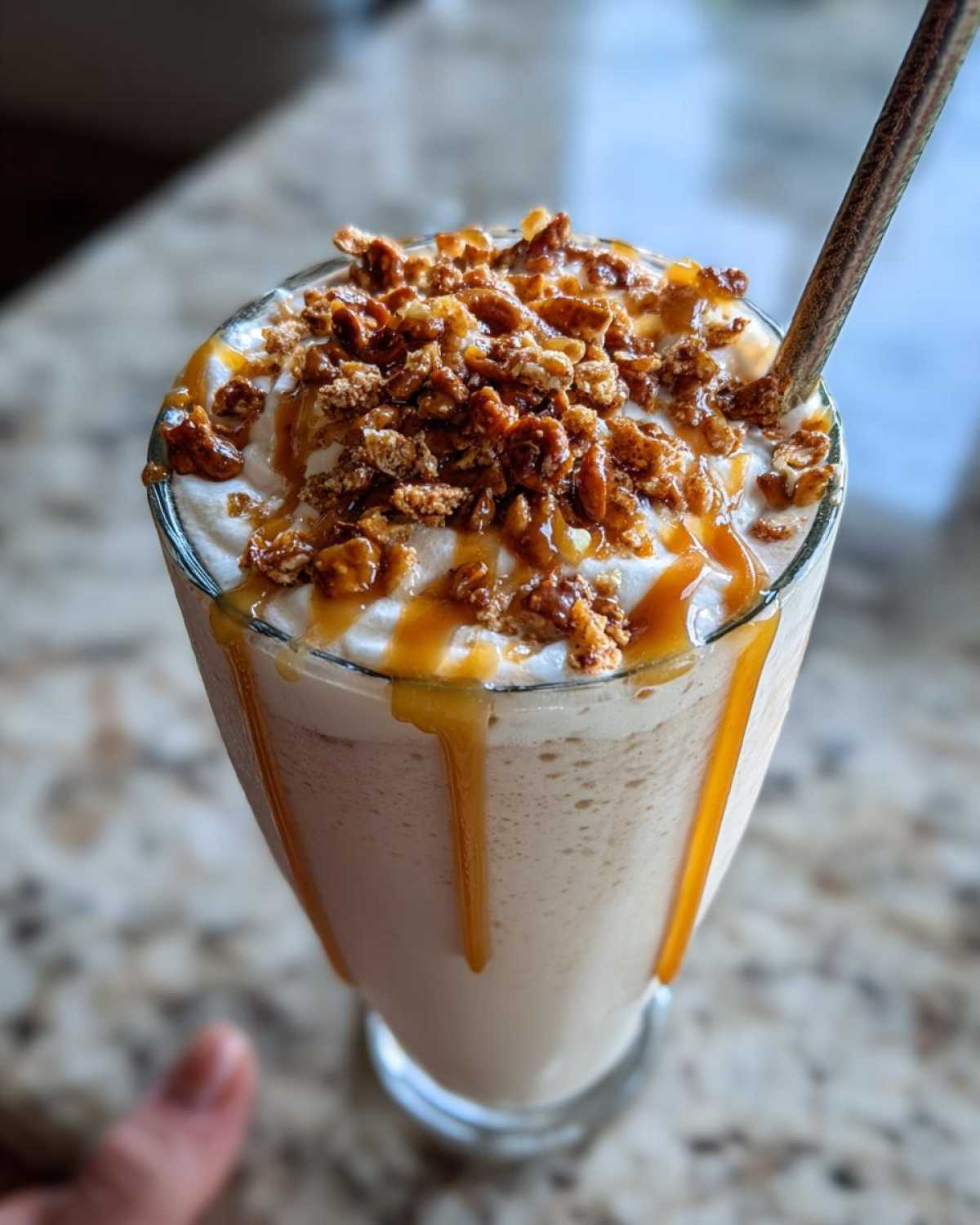 Salted Caramel Pretzel Milkshake (5-Minute Indulgence) - detail 3