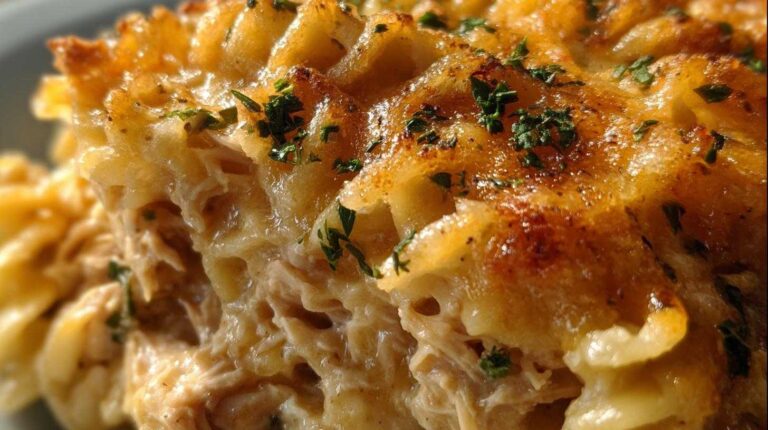 Slow cooker tuna noodle casserole