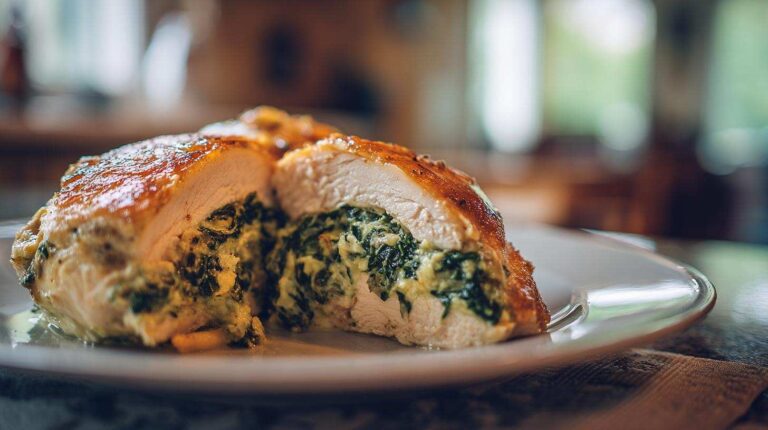 Spinach Artichoke Stuffed Chicken