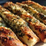 Spinach Dip Stuffed Breadsticks