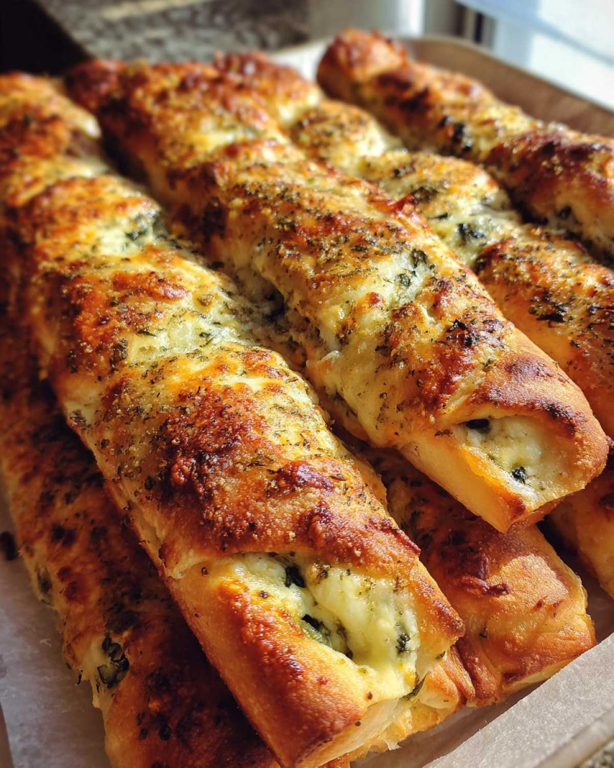 Spinach Dip Stuffed Breadsticks - detail 4