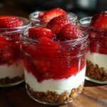 Strawberry Pretzel Salad Jars