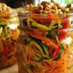 Thai Peanut Zoodle Salad Jars