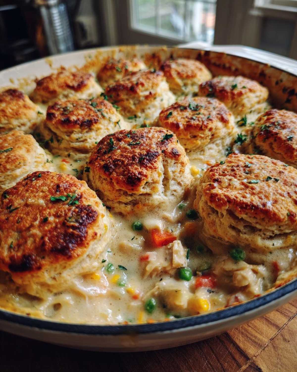 Upside-Down Chicken Pot Pie Casserole - detail 3