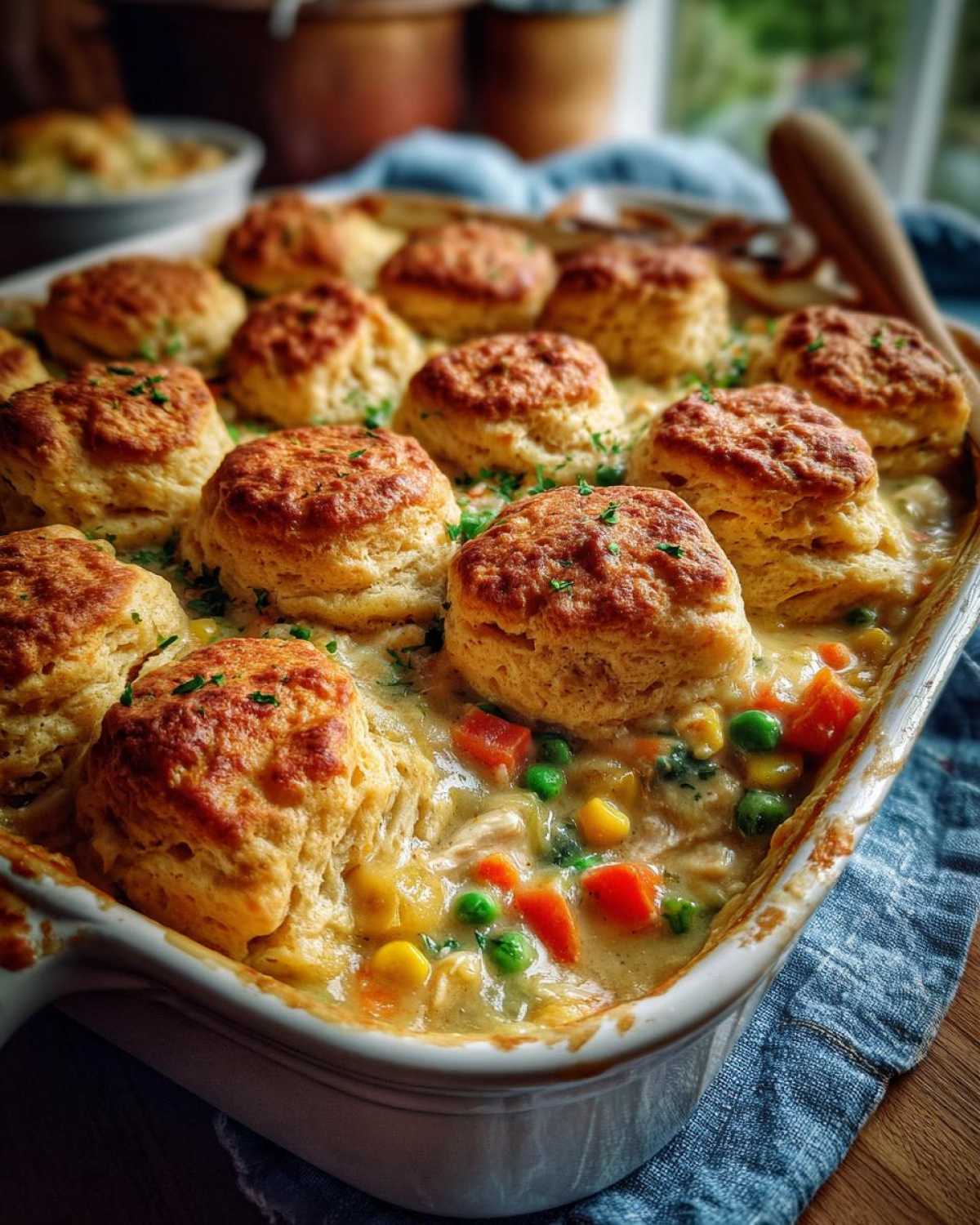 Upside-Down Chicken Pot Pie Casserole - detail 4