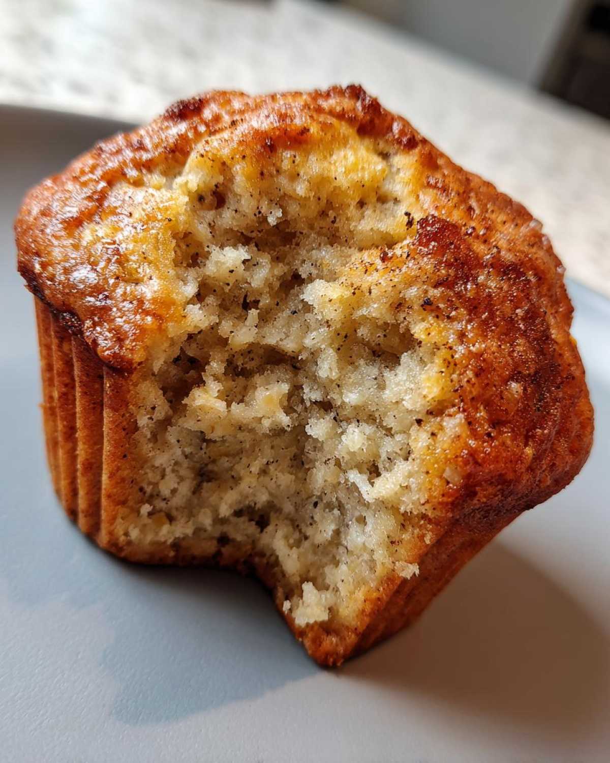 Vegan banana muffins - detail 1