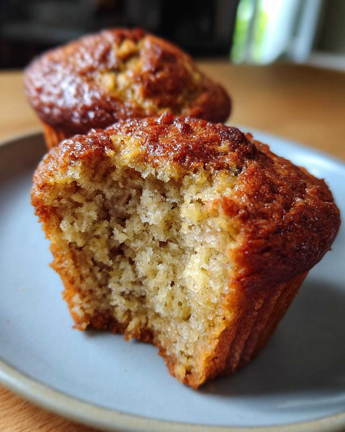 Vegan banana muffins - detail 4