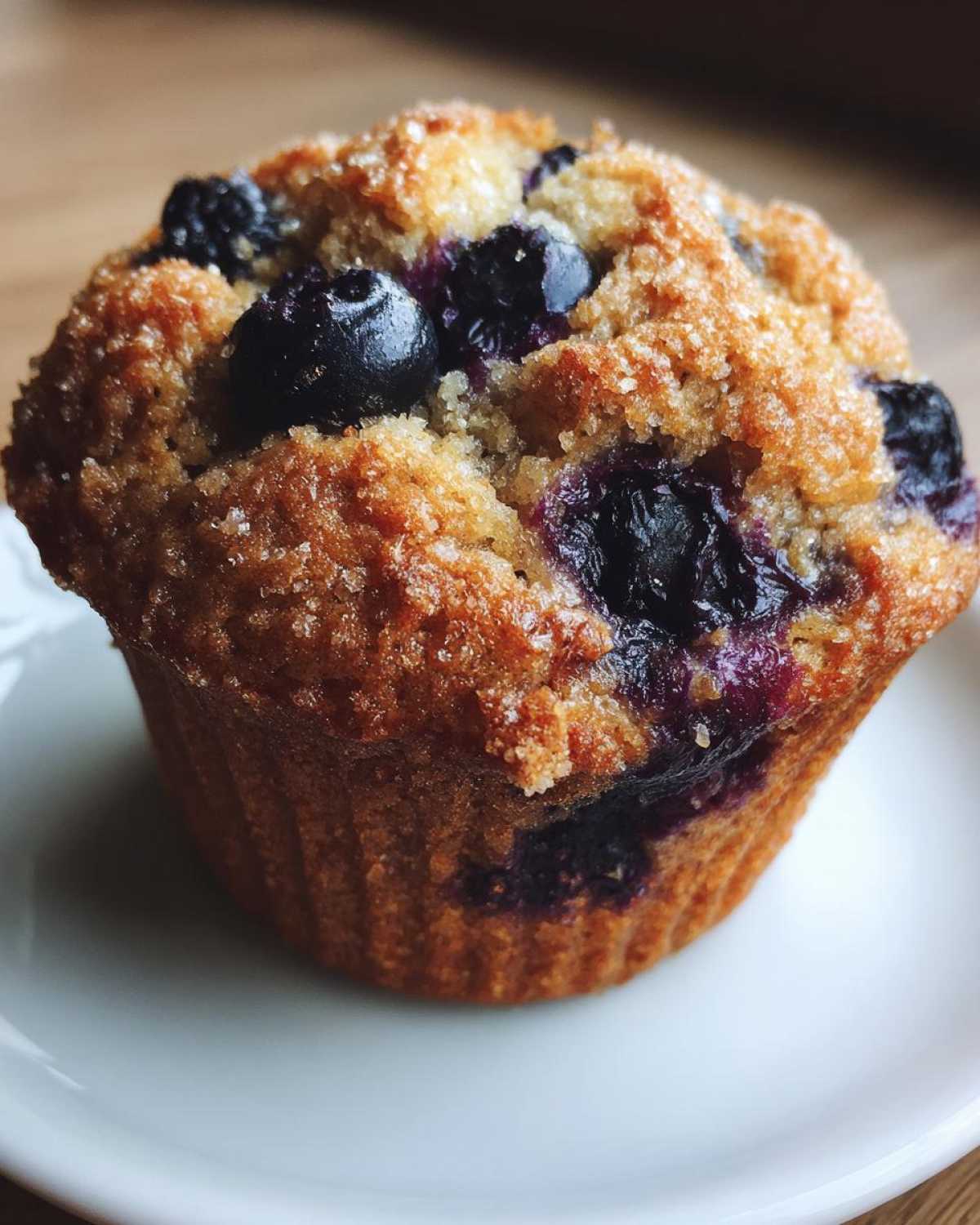 Vegan blueberry muffins - detail 4
