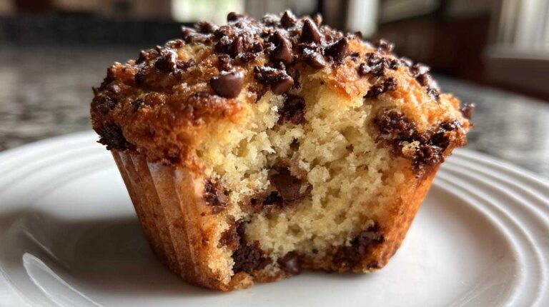 Vegan chocolate chip muffins