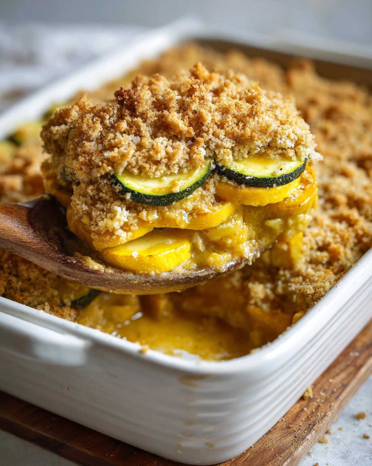Vegan squash casserole - detail 3