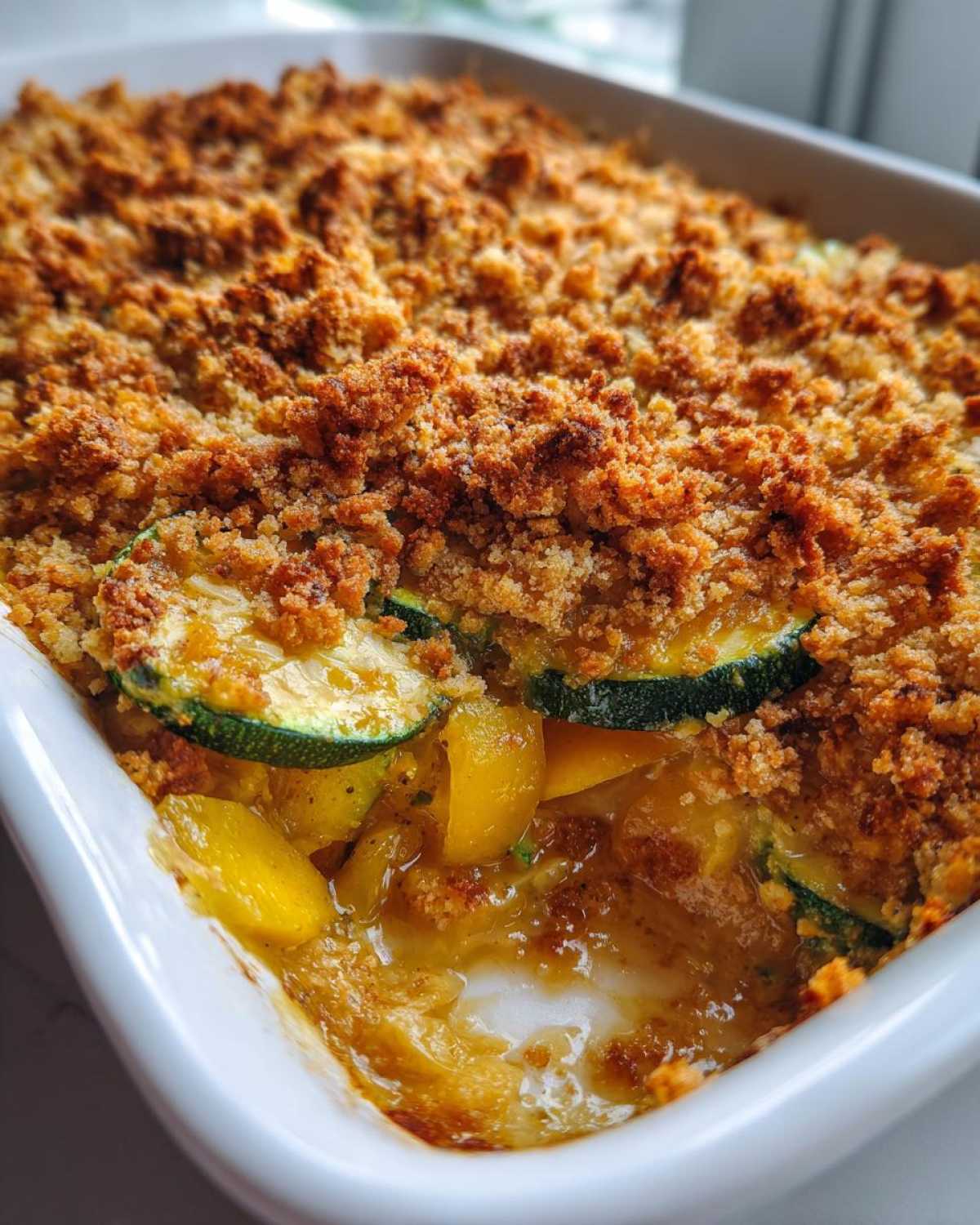 Vegan squash casserole - detail 4