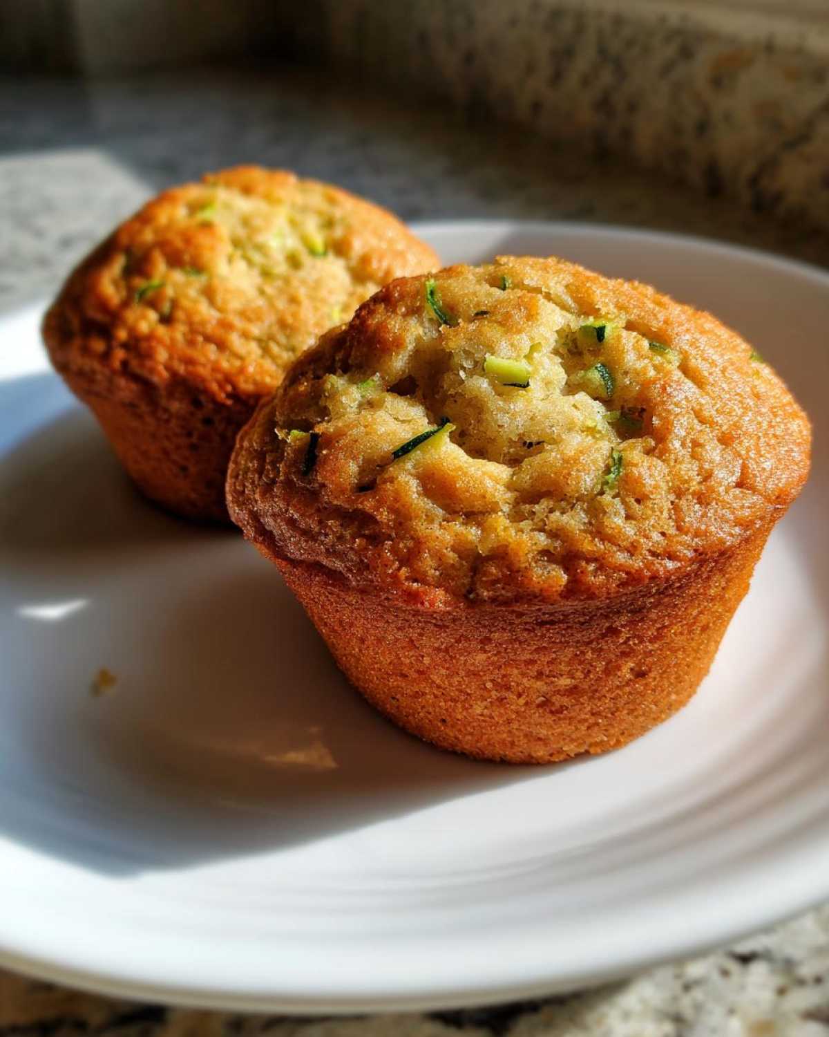 Vegan zucchini muffins - detail 1