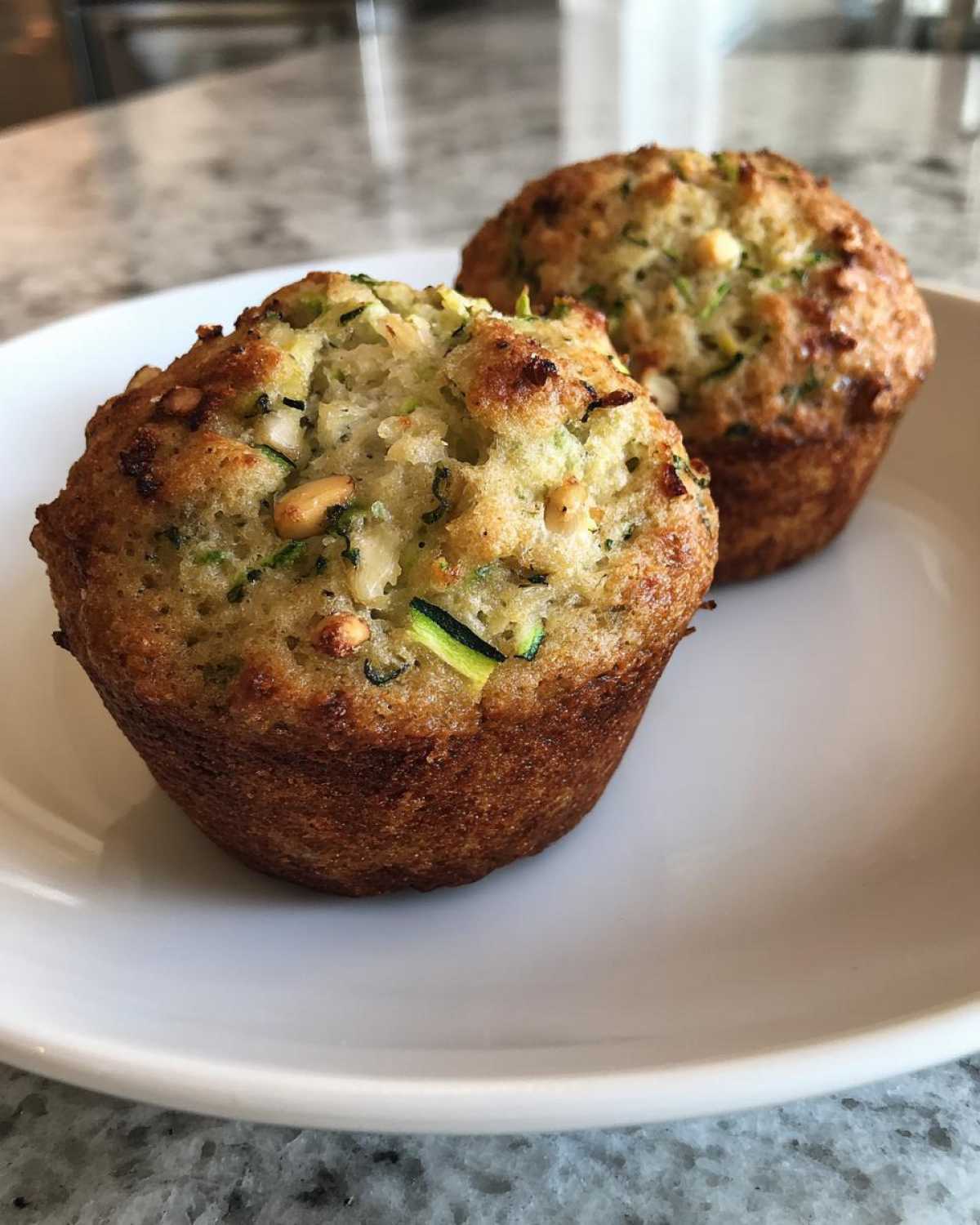 Vegan zucchini muffins - detail 4