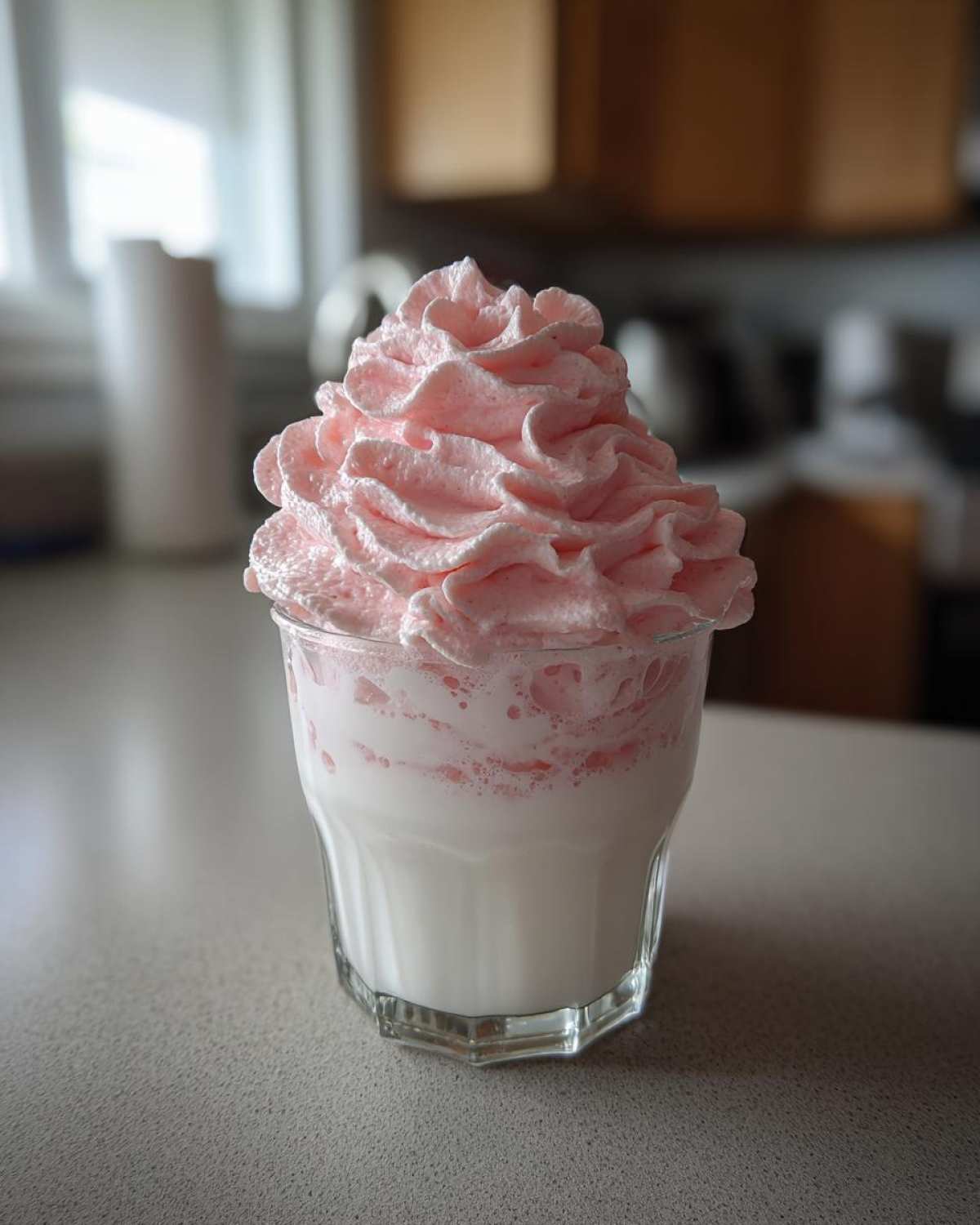 Whipped Strawberry Milk (3-Ingredient TikTok Drink) - detail 4