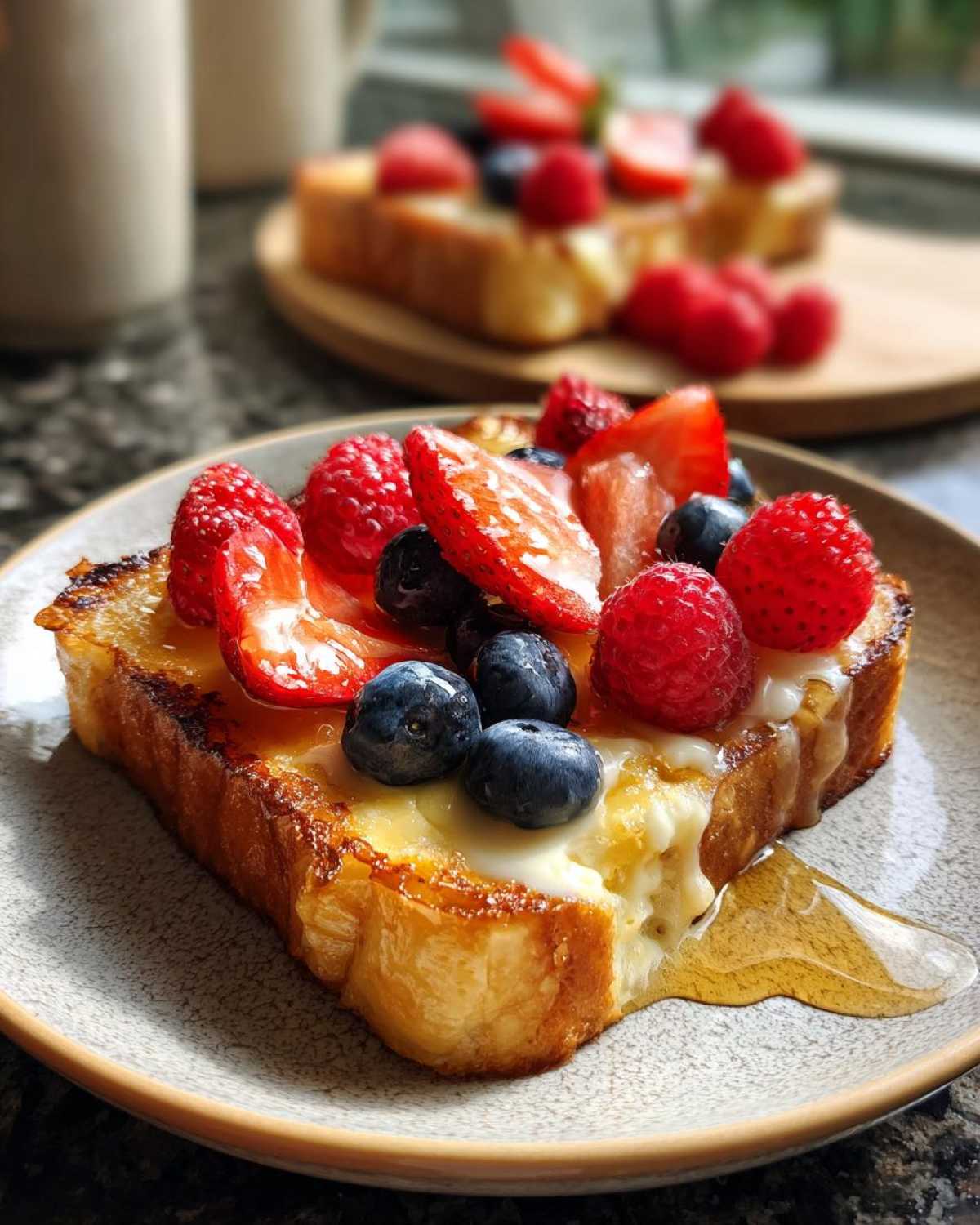 Yogurt Custard Toast (TikTok Breakfast) - detail 2