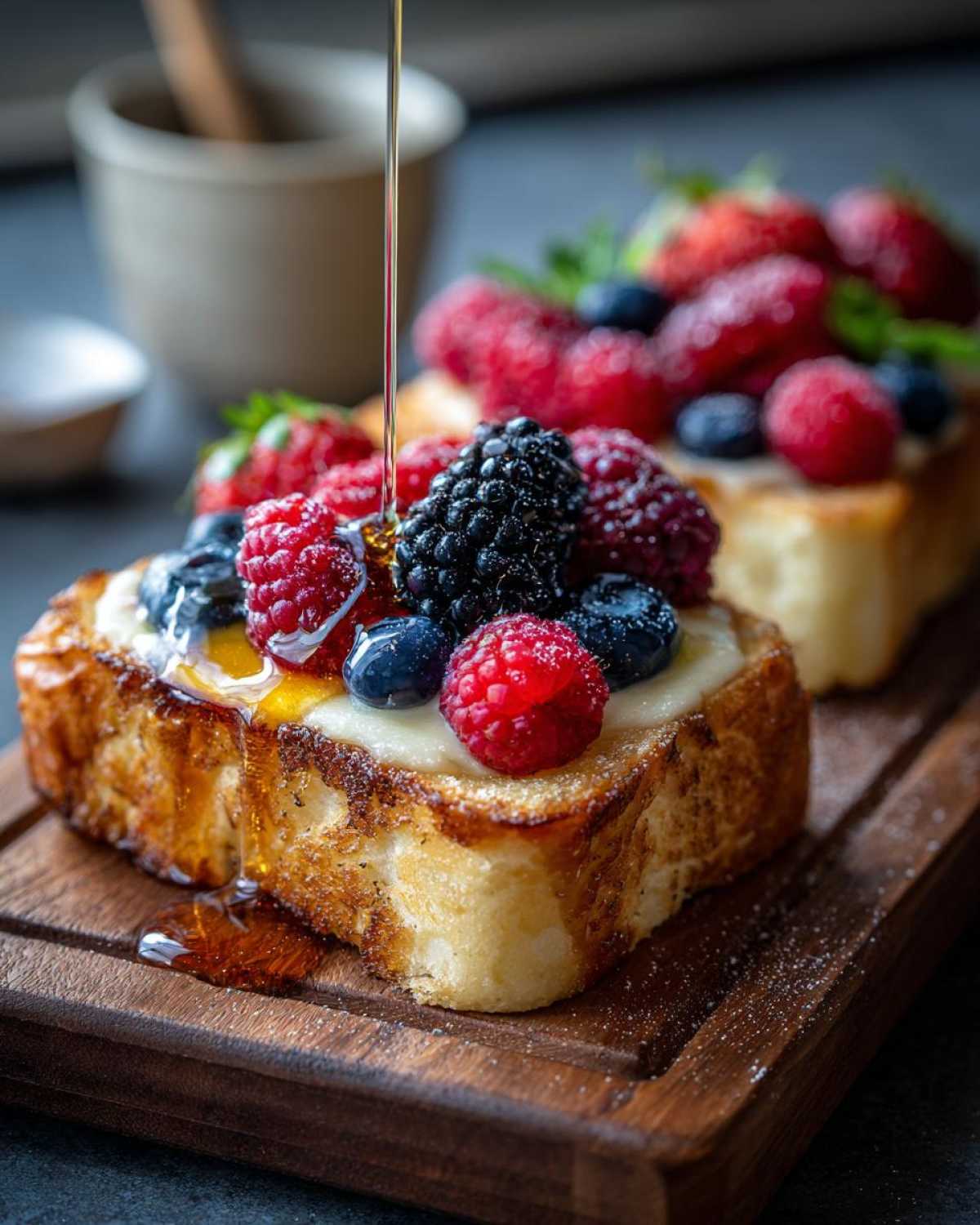 Yogurt Custard Toast (TikTok Breakfast) - detail 3