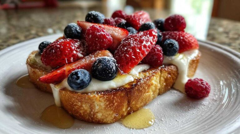 Yogurt Custard Toast (TikTok Breakfast)