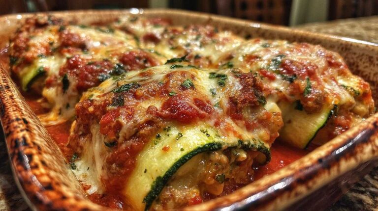 Zucchini Lasagna Roll-Ups (No Noodle Low-Carb)
