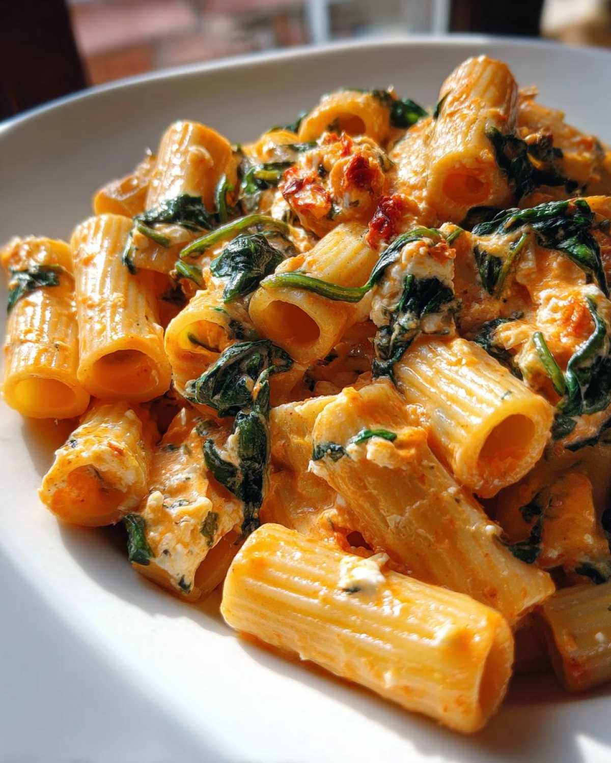 Baked Feta Pasta with Spinach - detail 4