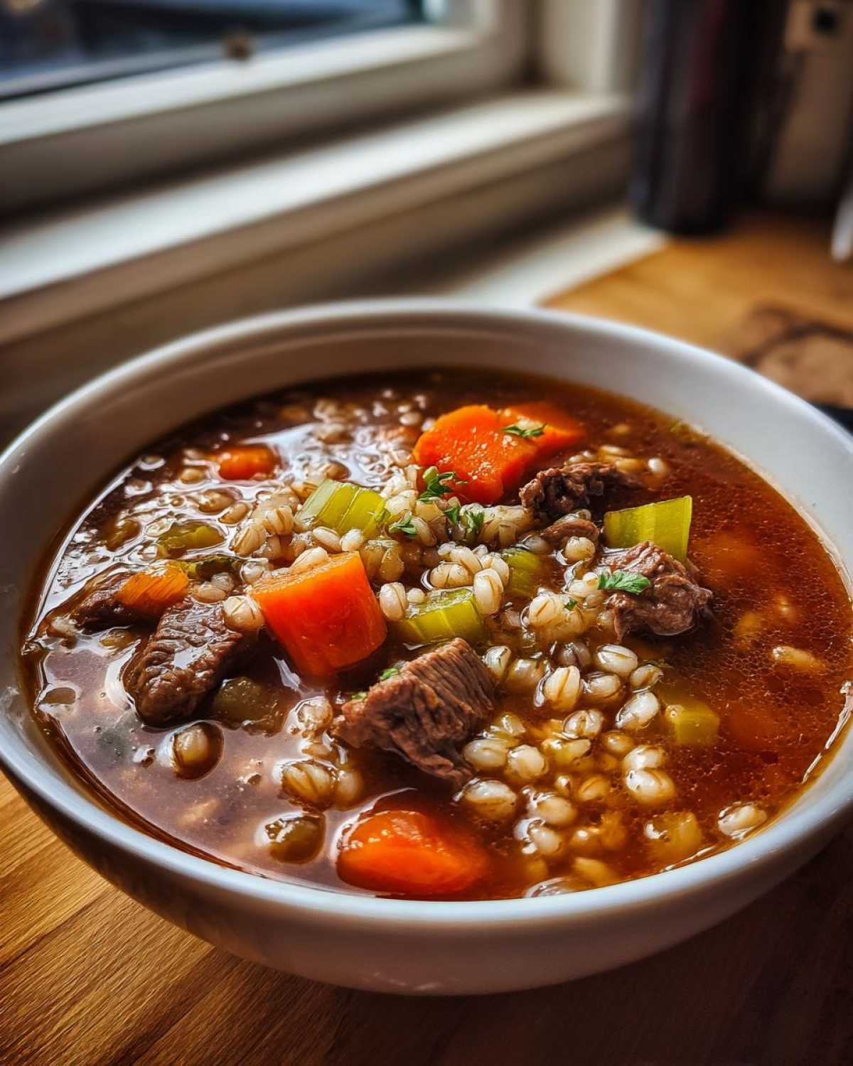 Beef and Barley Soup - detail 4