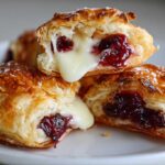 Brie and Cranberry Puff Pastry Bites
