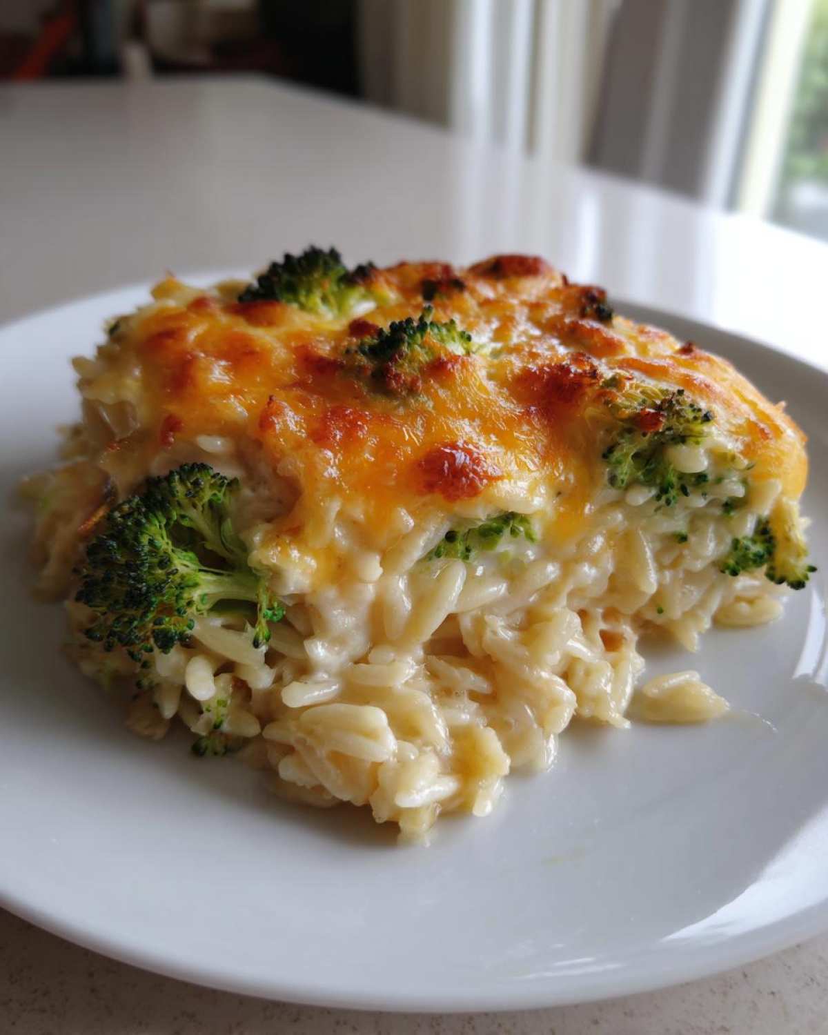 Broccoli Cheddar Orzo Bake - detail 4