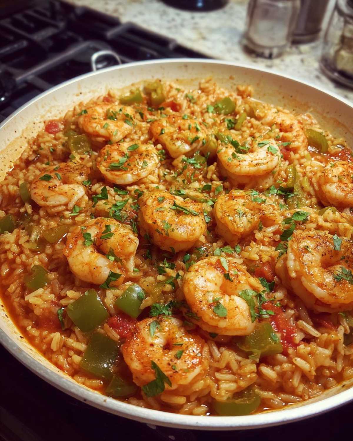 Cajun Shrimp and Rice Skillet - detail 3