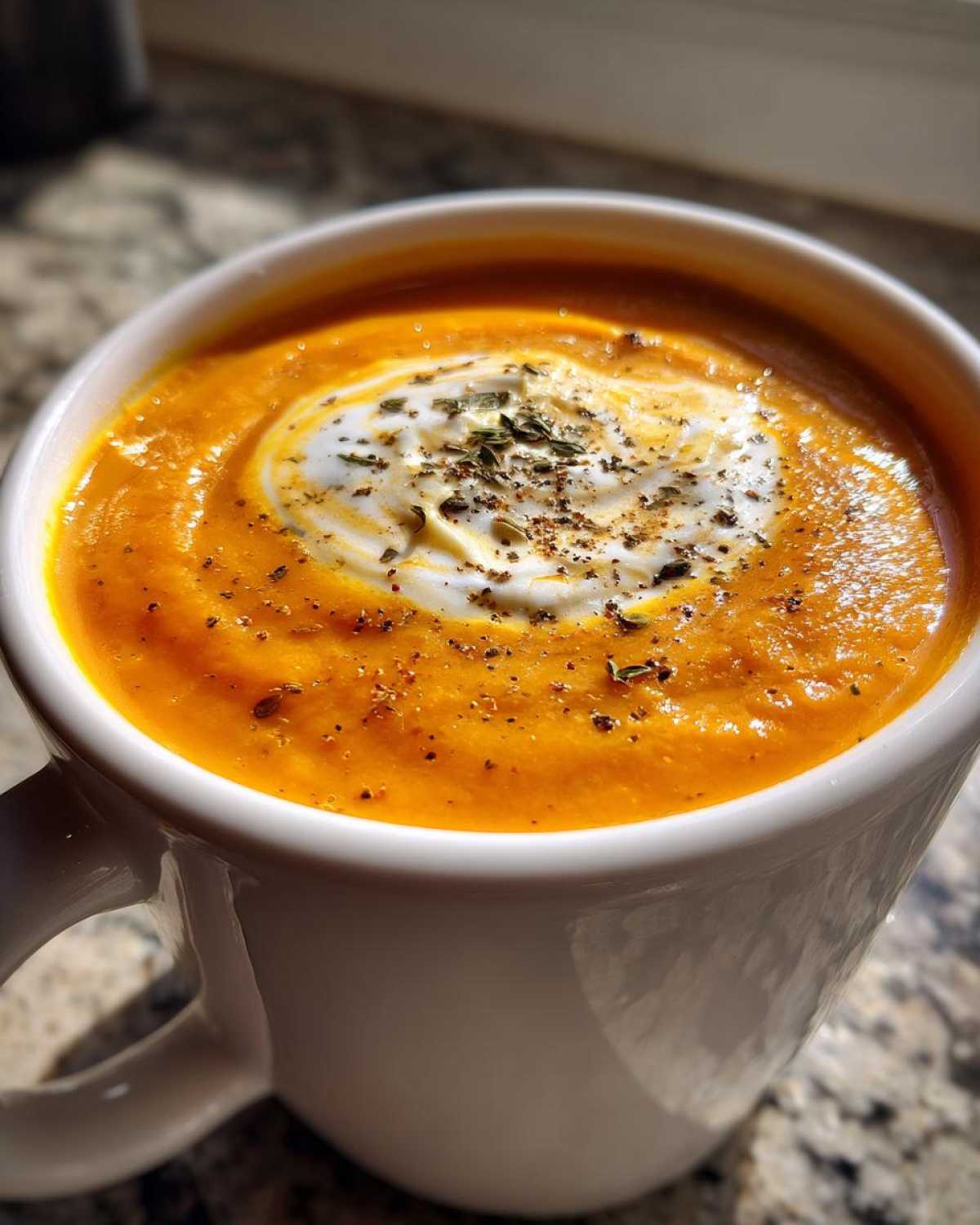 Carrot Ginger Soup - detail 2