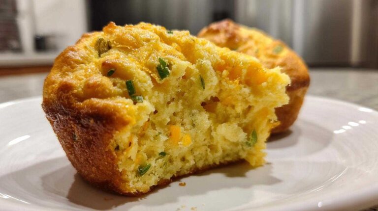 Cheddar Jalapeño Cornbread Muffins