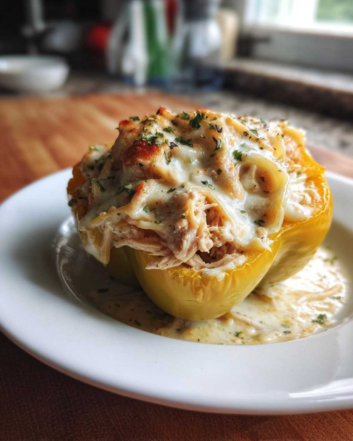 Chicken Alfredo Stuffed Peppers - detail 2