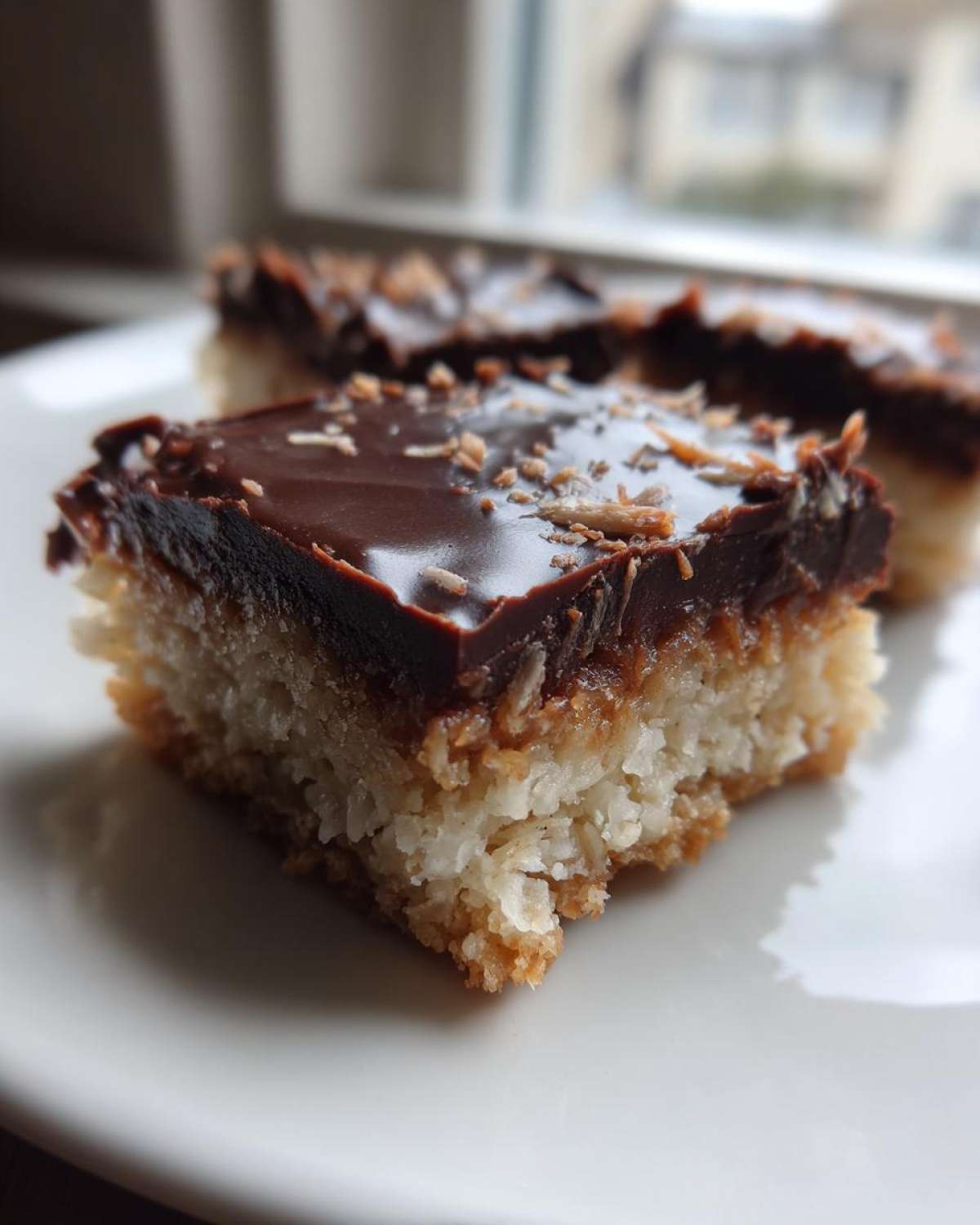 Chocolate Dipped Coconut Bars - detail 2