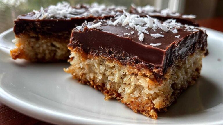 Chocolate Dipped Coconut Bars