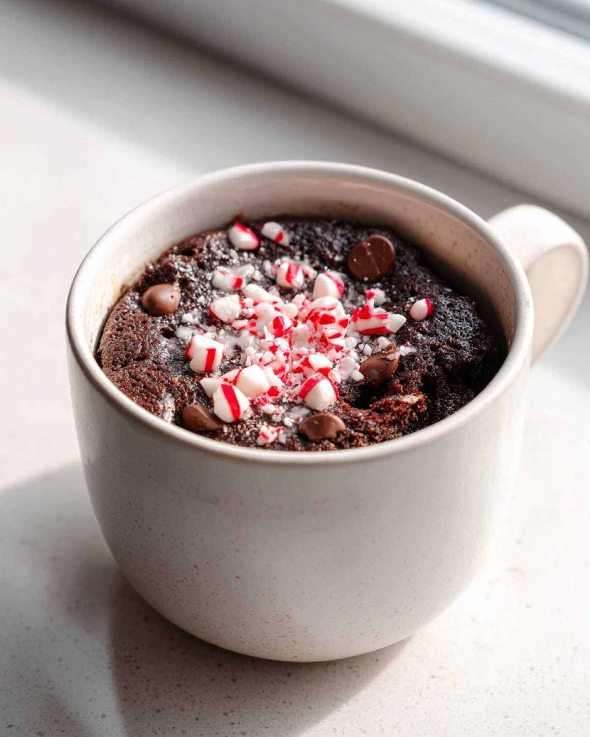 Chocolate Peppermint Mug Cake - detail 3