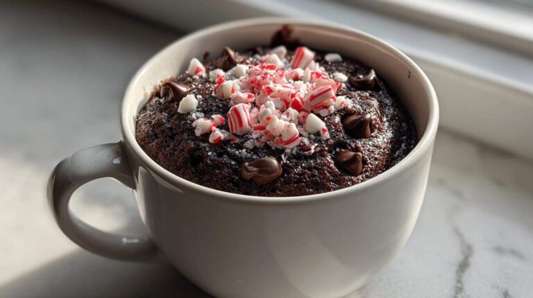 Chocolate Peppermint Mug Cake