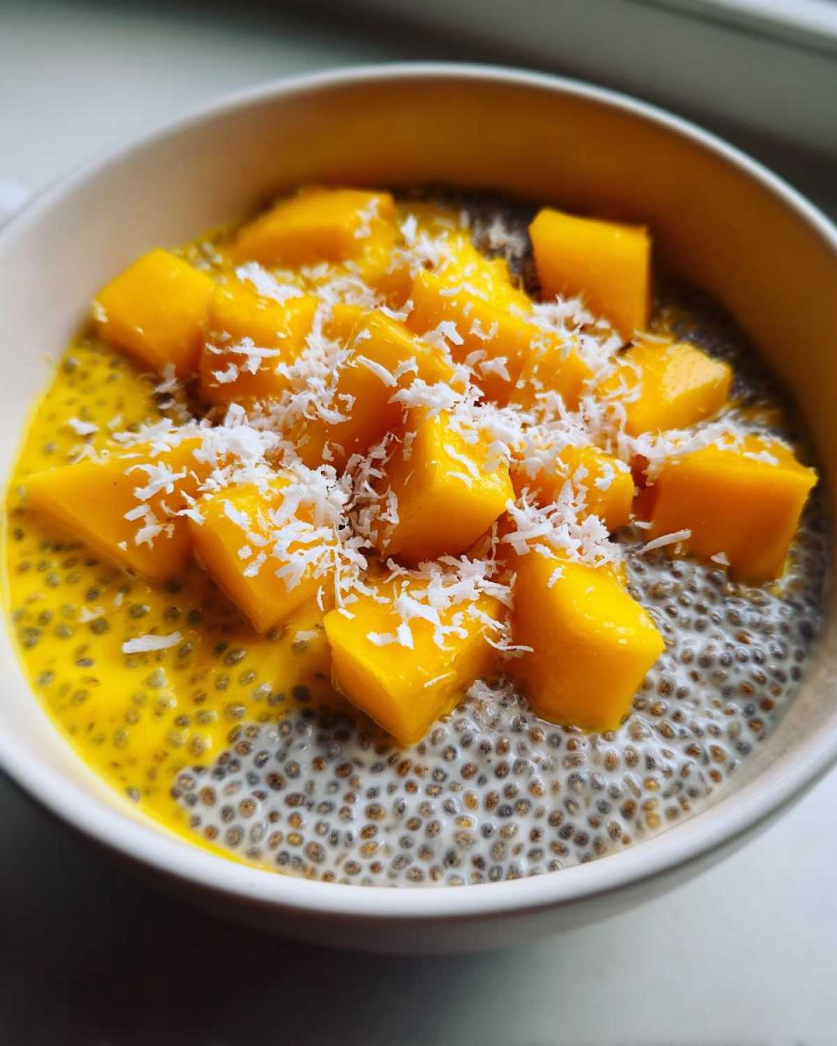 Coconut Mango Chia Pudding - detail 2