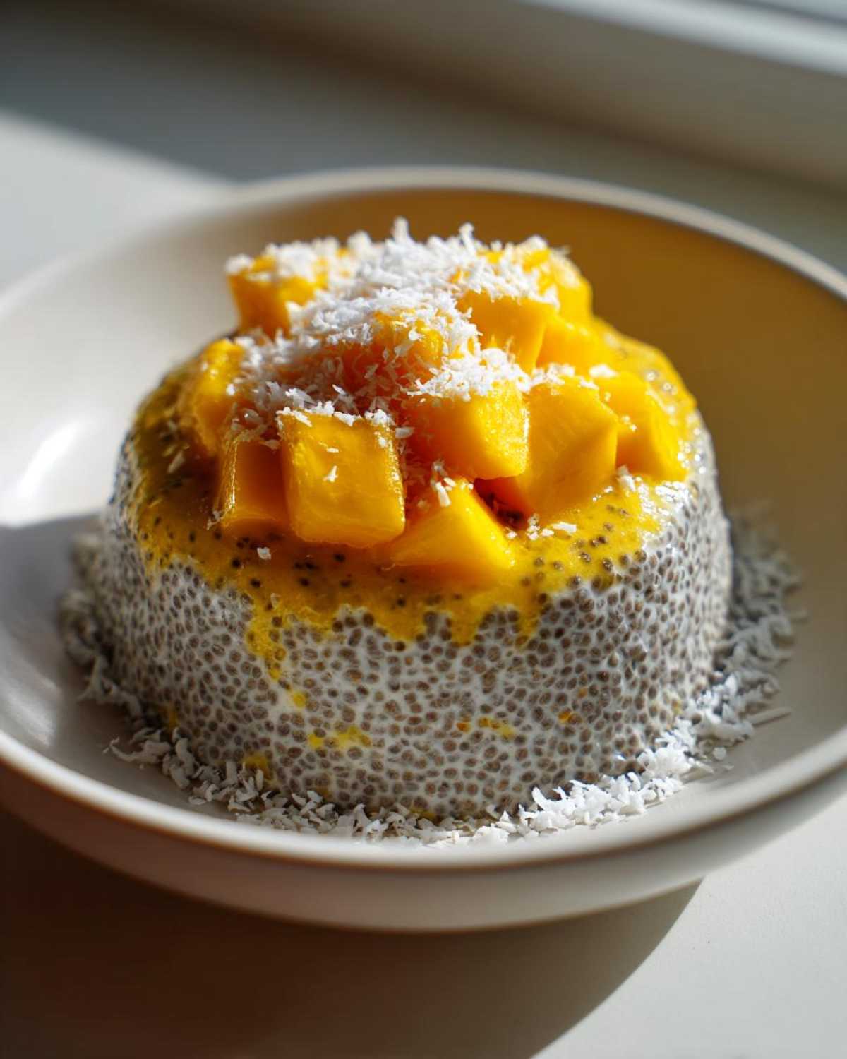 Coconut Mango Chia Pudding - detail 3