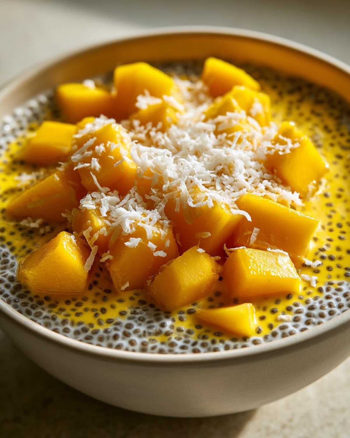 Coconut Mango Chia Pudding - detail 4