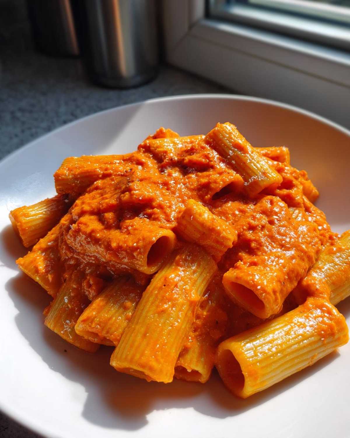 Creamy Roasted Red Pepper Pasta - detail 2