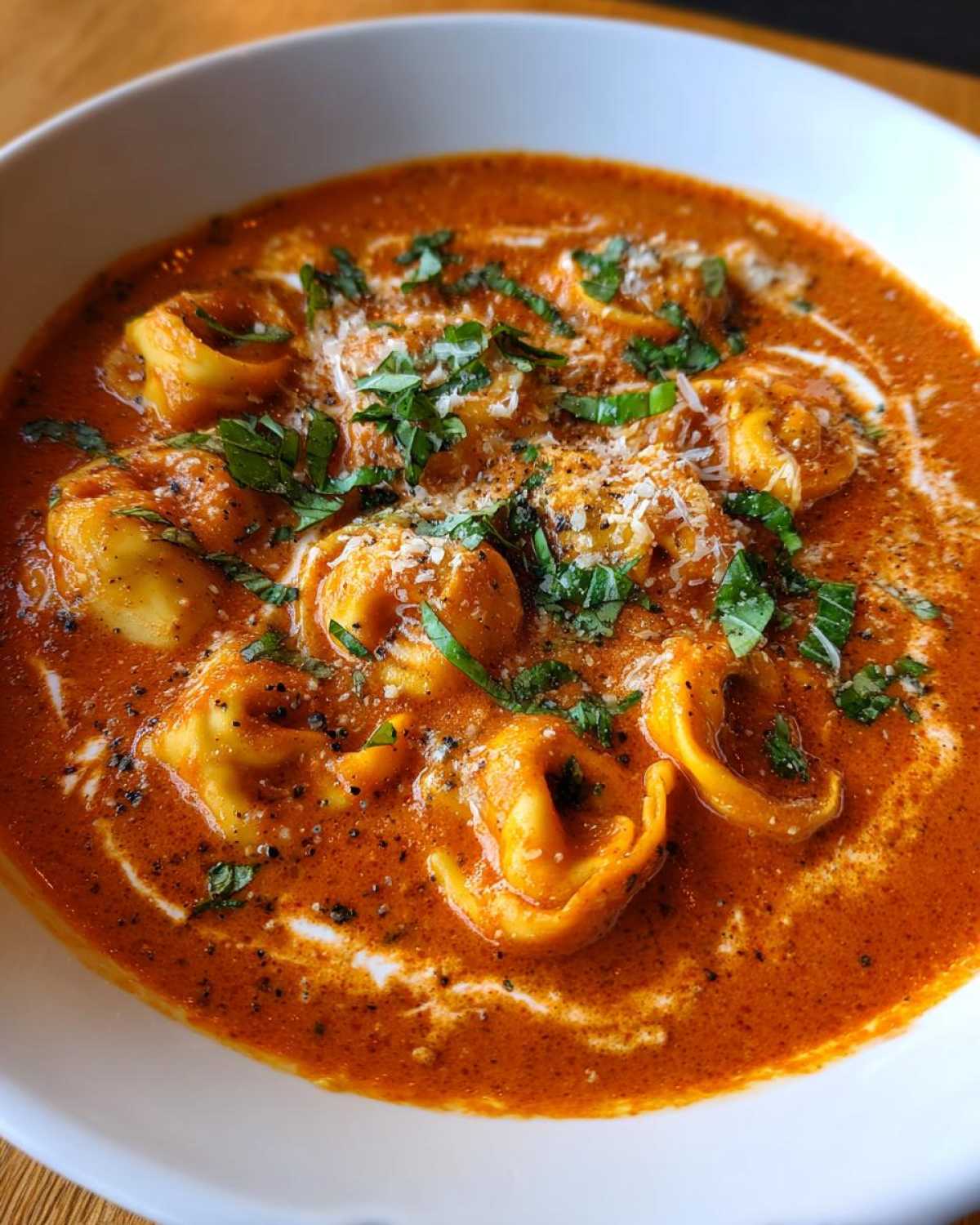 Creamy Tomato Tortellini Soup - detail 2