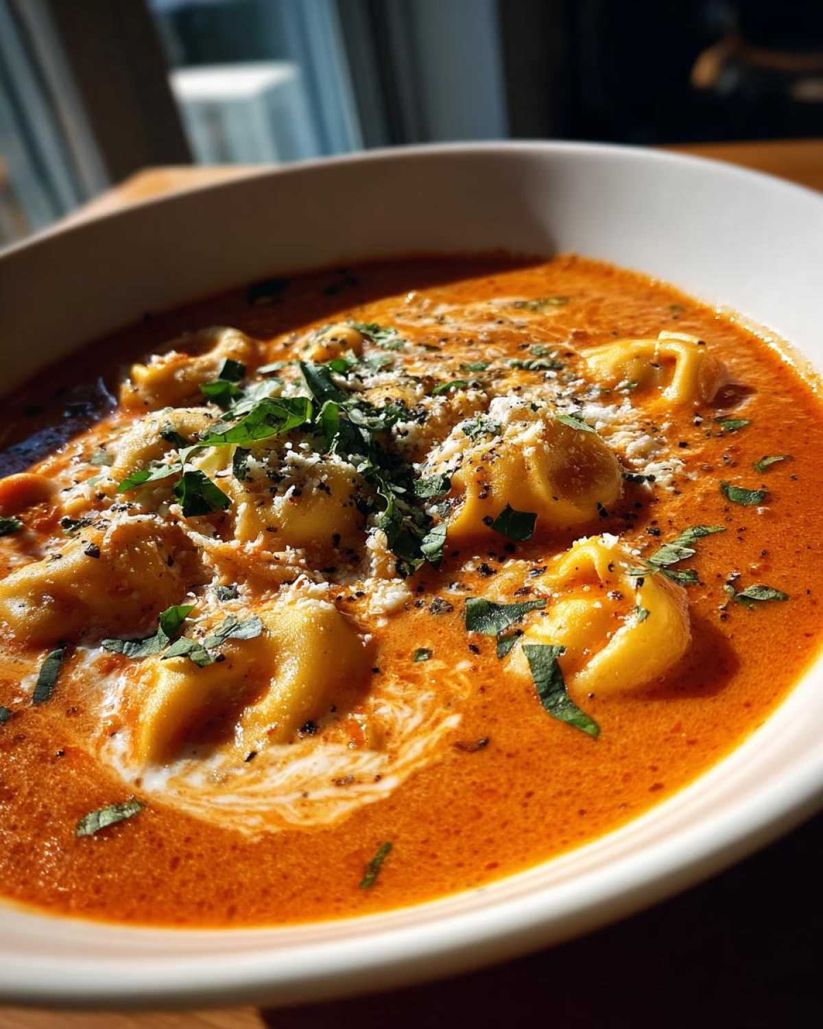 Creamy Tomato Tortellini Soup - detail 3