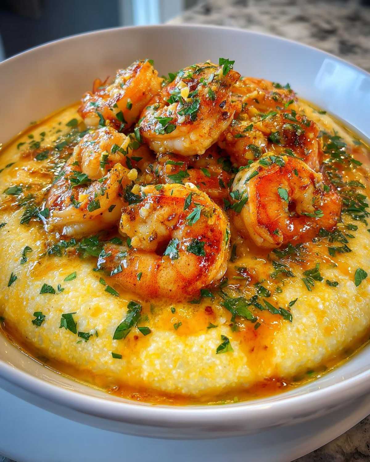 Garlic Shrimp and Grits - detail 1